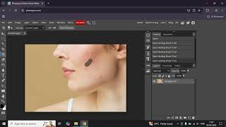 How to Remove Pimples in Photopea | Easy Skin Retouching Tutorial screenshot 5