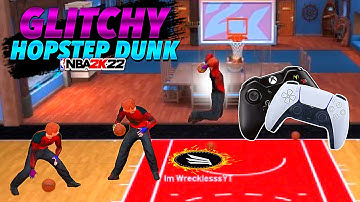 HOW TO DO THE GLITCHY HOP STEP CONTACT DUNK GLITCH IN NBA 2K22! HOW TO DUNK FROM 3PT LINE TUTORIAL!