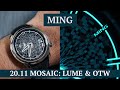 A MING Flagship &amp; a laser etched sapphire mosaic dial - MING 20.11 Mosaic - Lume &amp; On The Wrist