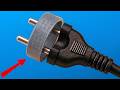 Very few people know this trick How to fix a broken electrical plug using a PVC cap! Brain DIY