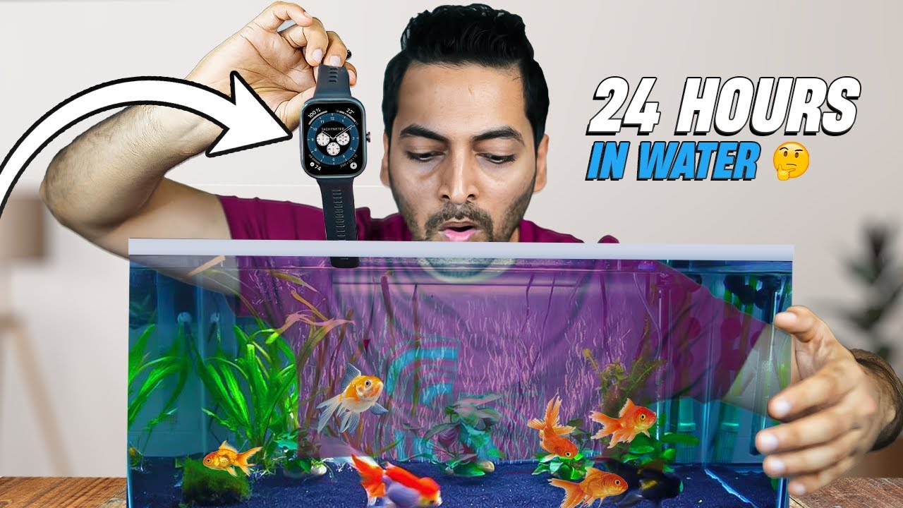 I Put This Smartwatch Inside A Fishtank For 24 Hrs | Will It Survive?