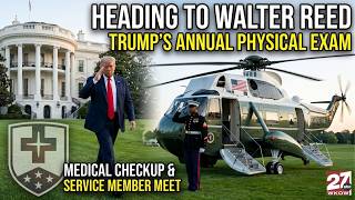 WATCH: President Trump Departs White House for Medical Exam at Walter Reed