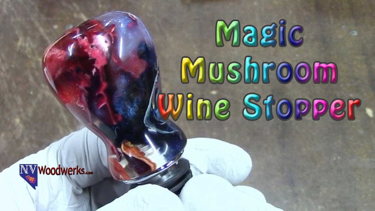 Magic Mushrooms Cast In Alumilite - The Wine Bottle Stopper | Dunkin Junk Replay