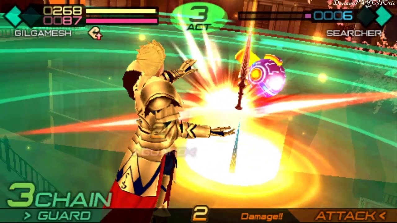 Fate EXTRA CCC (Gil)★Ch 1 part 2 ~ Gilgamesh ★Lets Play PSP - YouTube