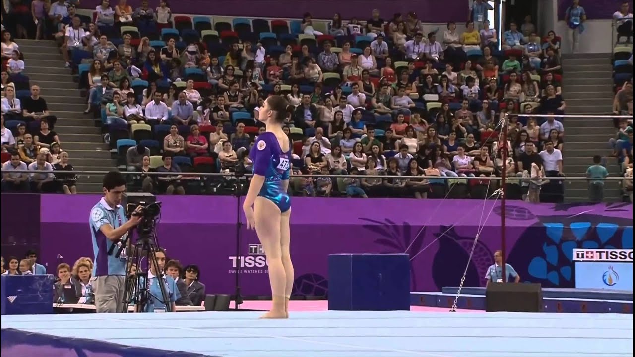 Aliya Mustafina RUS AA FX @ Baku 2015
