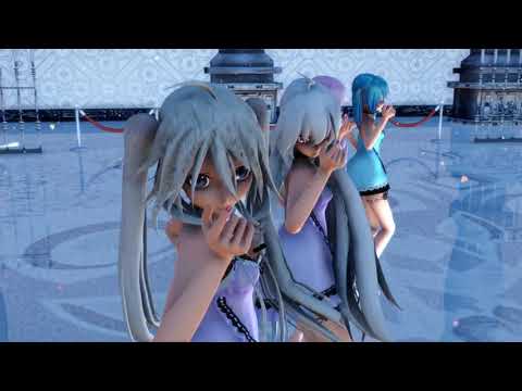 【MMD R-18】ルカ、ハク、ＩＡ、ミク、4人でWAVE