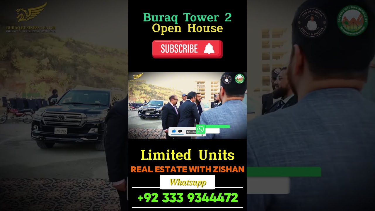 Buraq Tower 2 DHA 1 Rawalpindi - Commercial shops & Offices on easy Installments plan | DHA Property