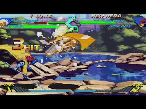 X-Men vs. Street Fighter - Wolverine, Storm vs. Gambit, Cyclops 2
