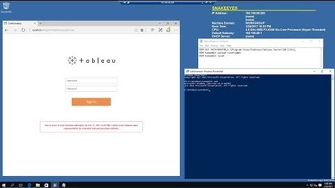 Tableau Server | How to Reset Tableau Administrator