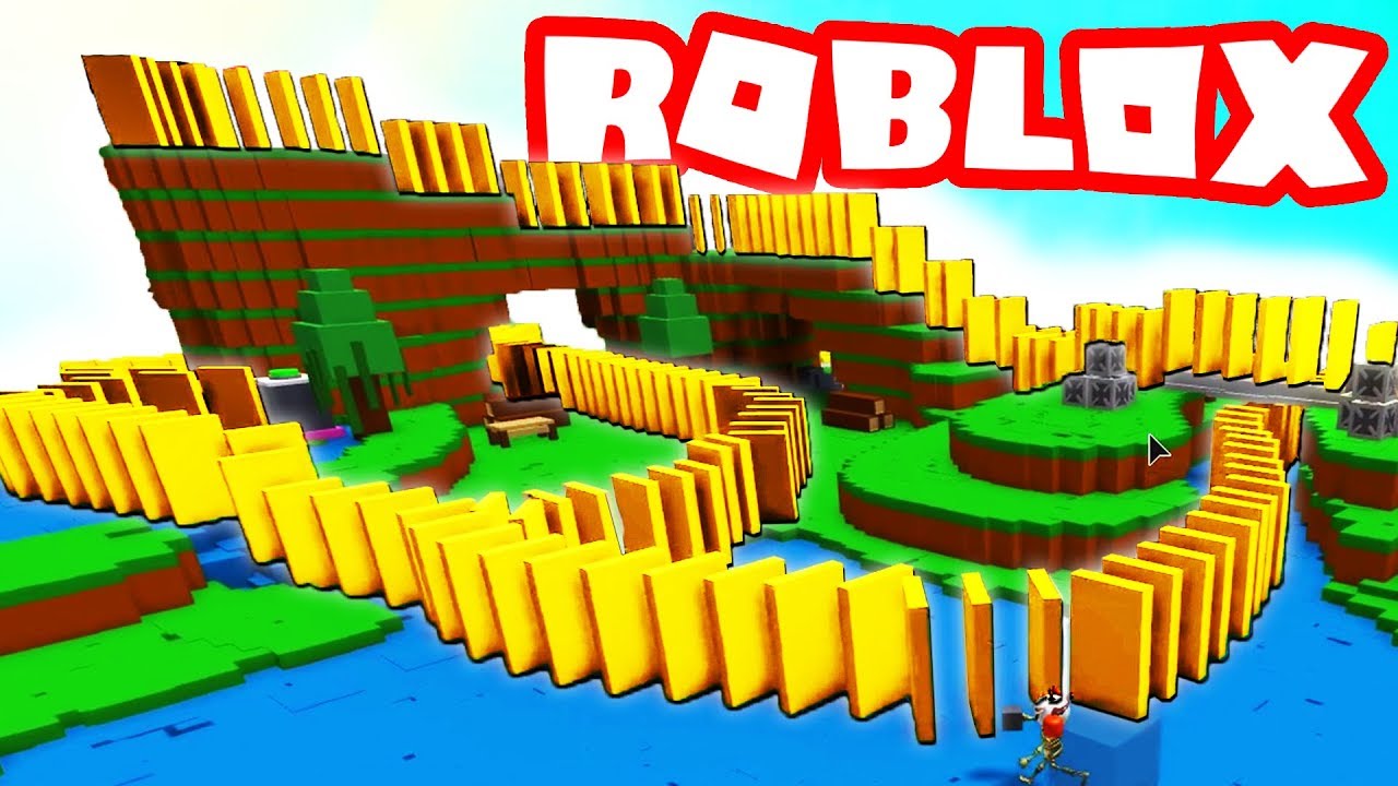 Roblox Building A Massive Domino Course Youtube - dominos do roblox