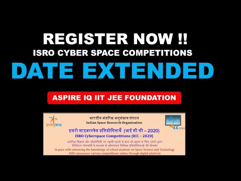 ISRO CYBER SPACE REGISTRATION| HOW TO REGISTER | ICC-2020
