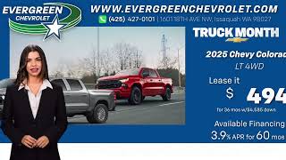 Is Truck Month at Evergreen Chevrolet