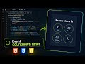 Even countdown timer with html, CSS and js