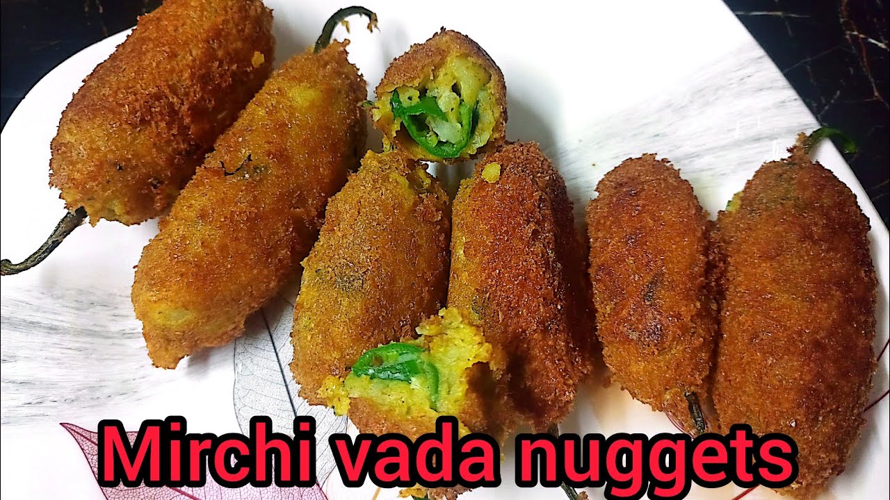 Mirchi vada nuggets recipe mirch fry recipe 