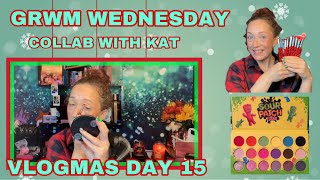 VLOGMAS DAY 15 GRWM WEDNESDAY COLLAB KAT USING MY BLINGED BRUSHES X @AllieDawson