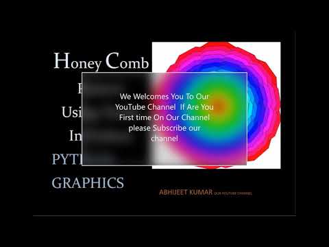 Making Honeycomb using turtle function in python !! pycoder !! #electronicstutorial #pycoder