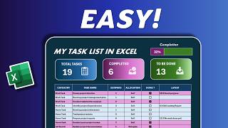 STEP by STEP: The Easiest Excel Task Tracker You’ll Ever Need