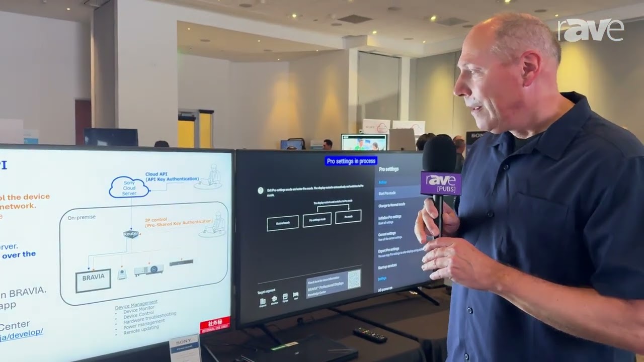 Sony AV Tech Expo: Sony Presents IP Control and Cloud API for Rapid Provisioning & Device Management
