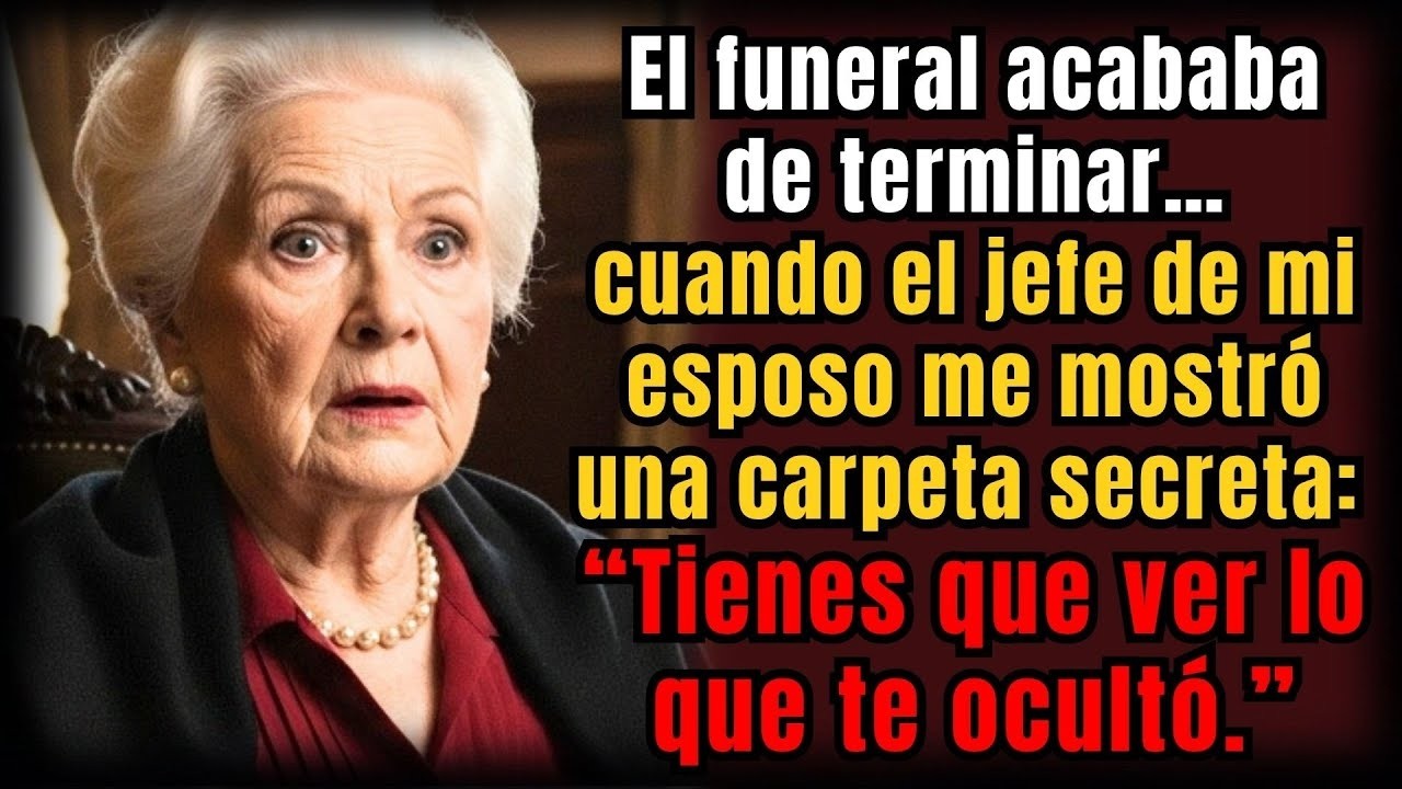 Tras el funeral, el jefe de mi esposo me dio una carpeta  “MIRA lo que él te ocultó ”