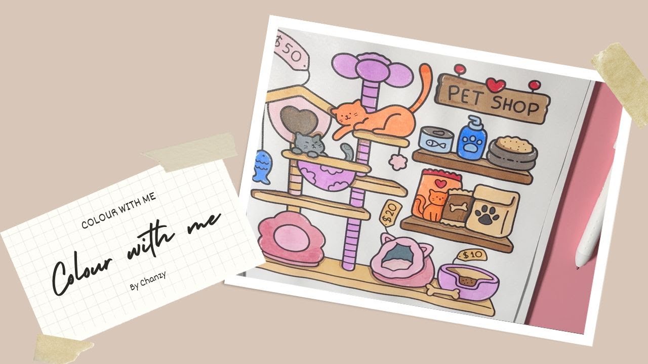 ASMR Color with Me! | Little Corner Coloring Book by Coco Wyo - YouTube