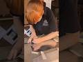 Cutting a zinc template for Lincoln cathedral #mason #heritage #medieval #construction #craft #build