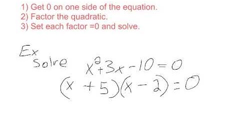 Section 1.3 Solving Quadratic Equations by Factoring CC