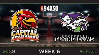 Capital Seahawks at Frederick Flying Cows - WEEK 6 - 94x50 Pro Basketball League