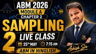 CAIIB ABM Class 2 | Sampling chapter 2 module A Hindi 🔥 caiib crash course