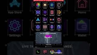 iOS14 Customized app icons neon based screenshot 2