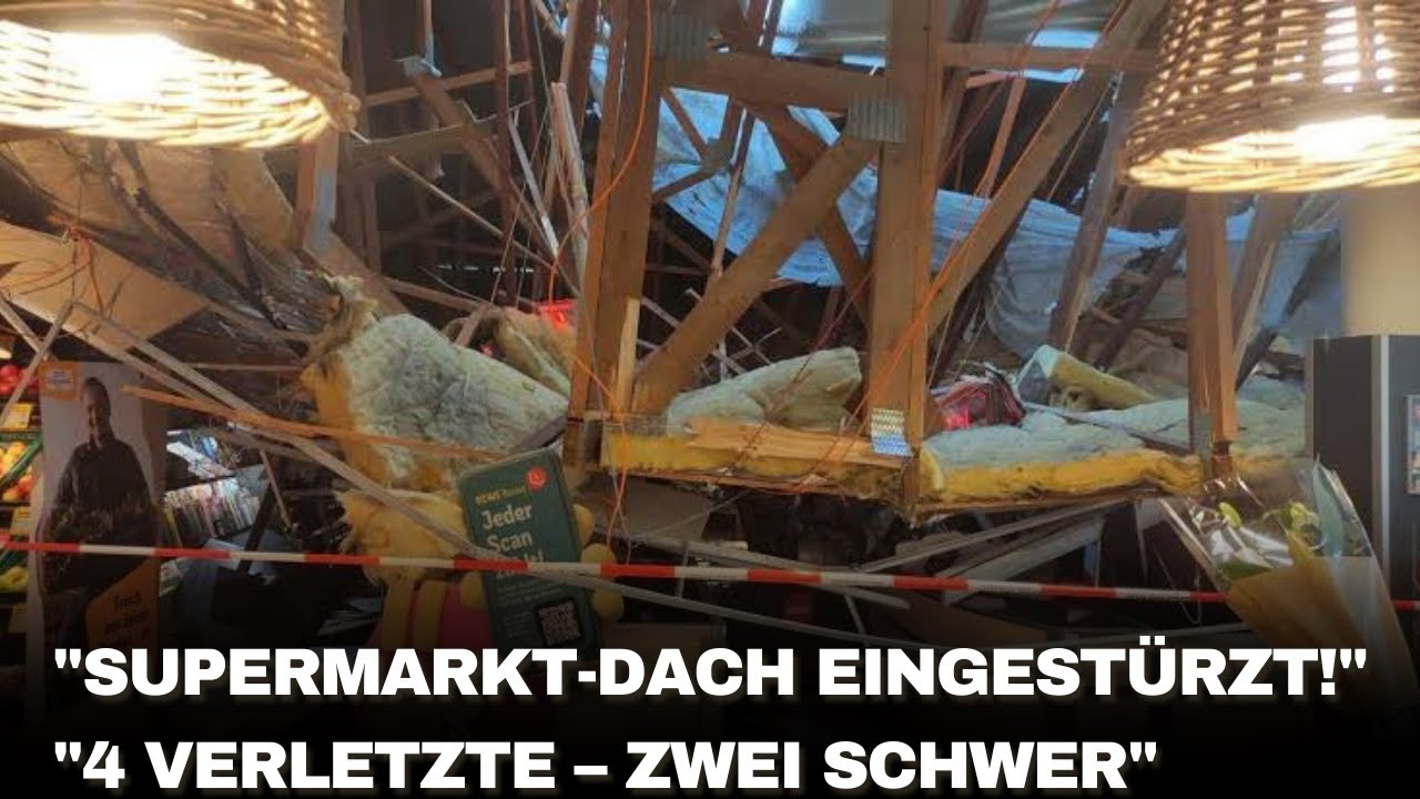 Dacheinsturz im Supermarkt: Vier Verletzte in Lauchringen | Baden-Württemberg
