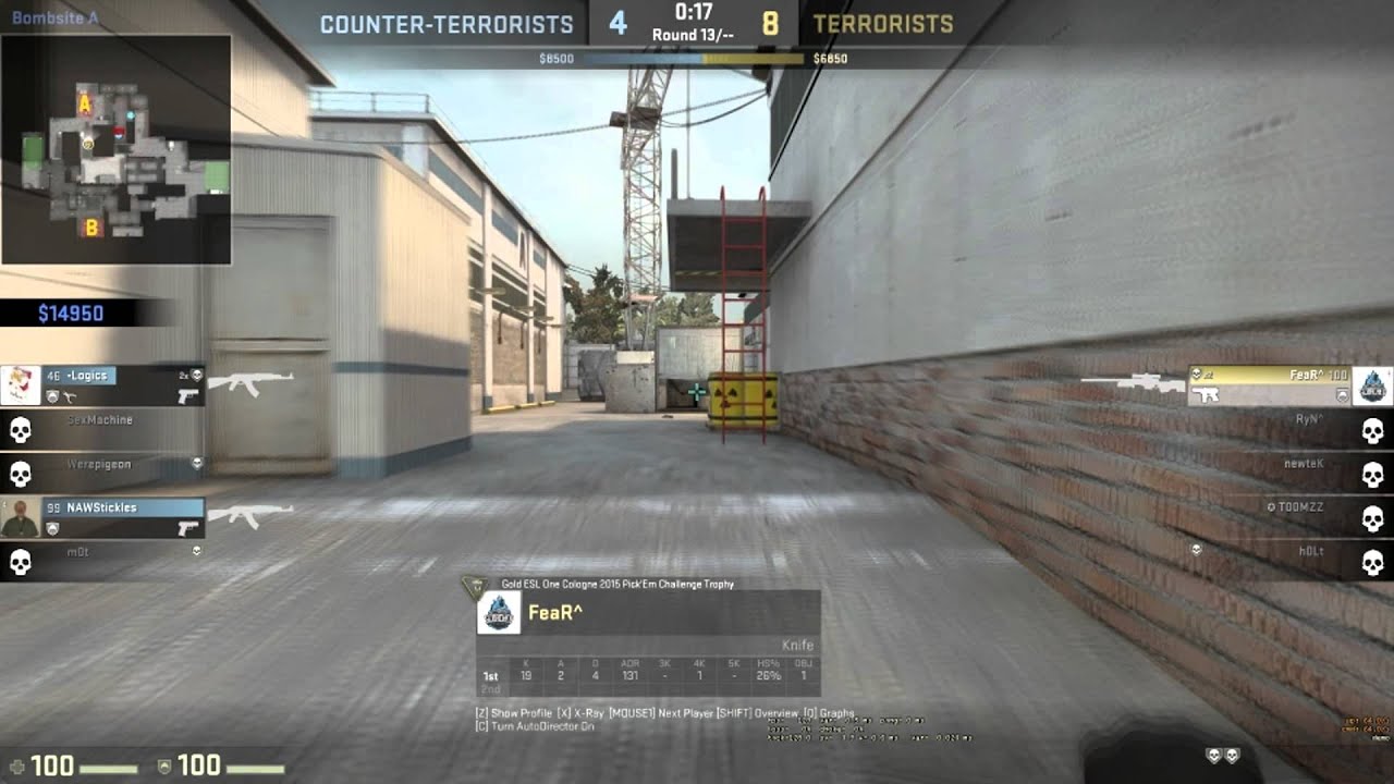 [ESEA Pug] 1v4 AWP on de_cache