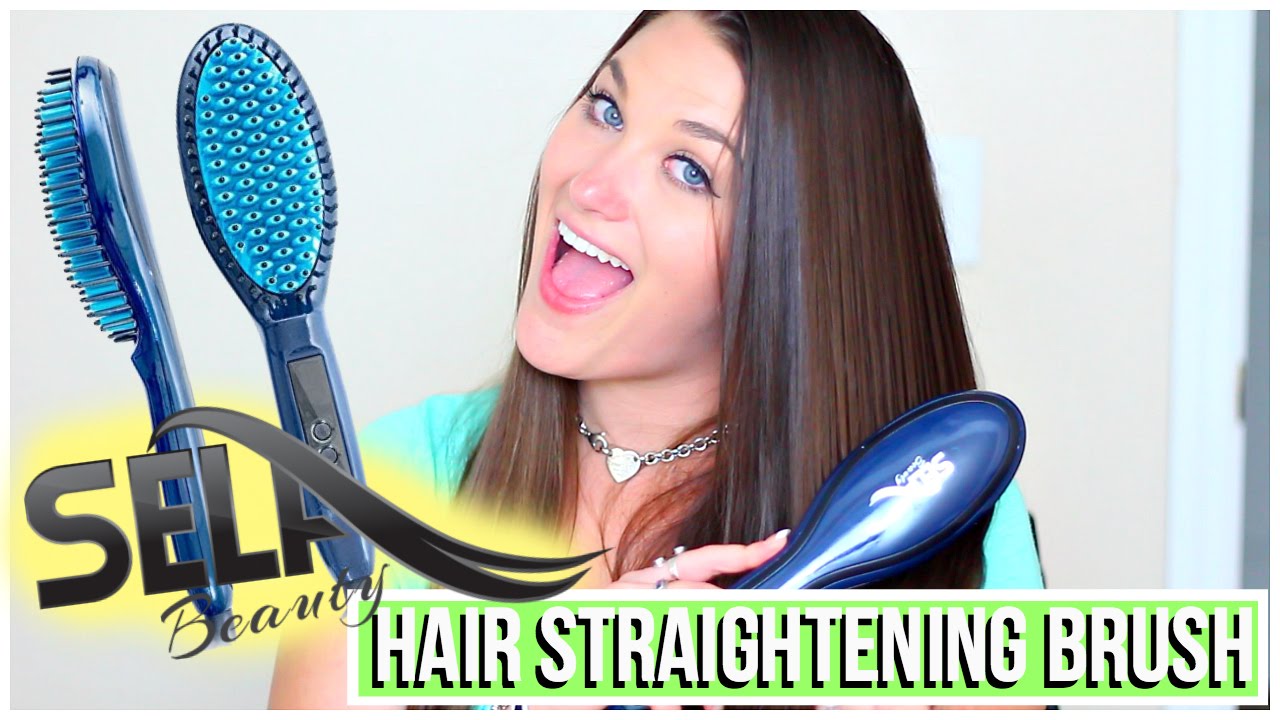 Sela Beauty Hair Straightening Brush Review + Demo  | ThatCLeigh