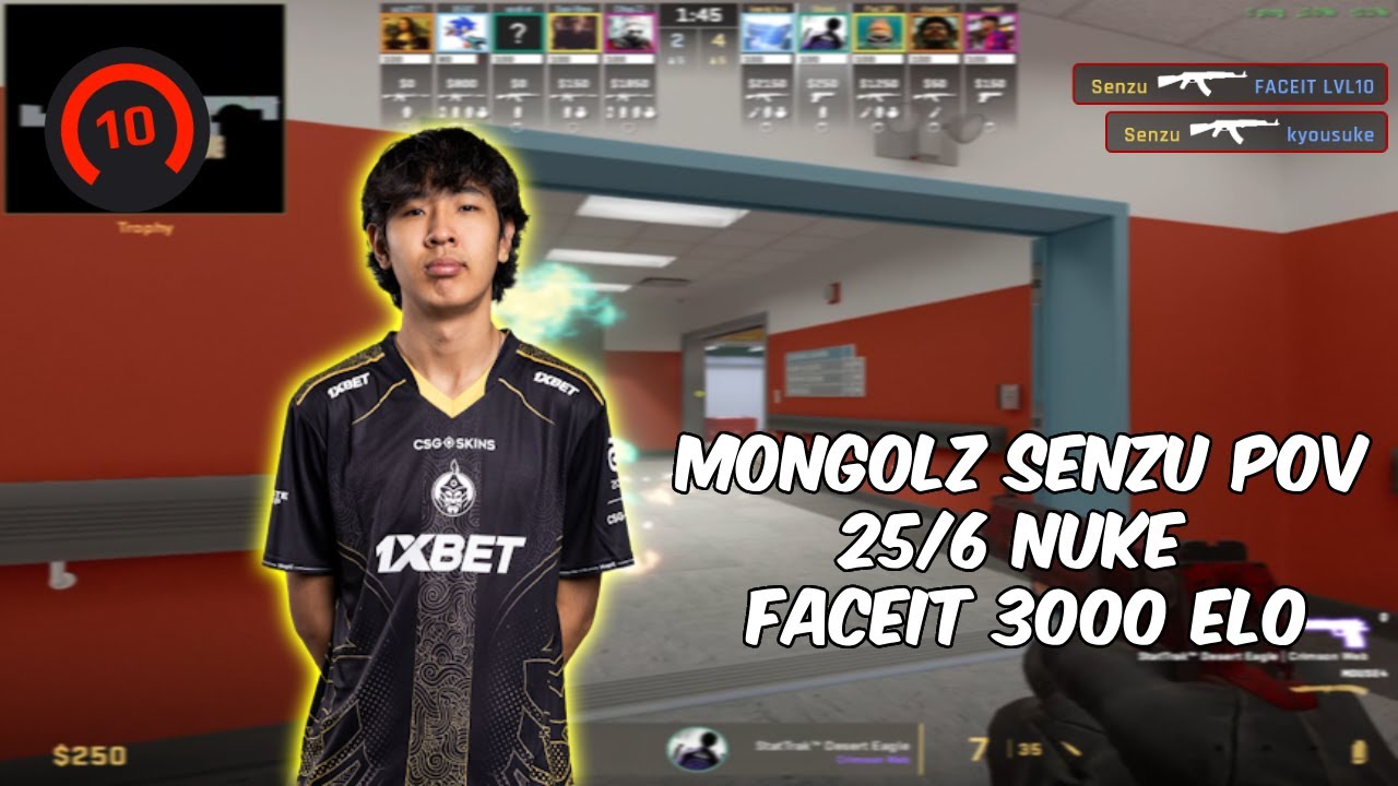 Senzu DESTROYS Everyone on FACEIT!!! CS2 POV Senzu (25/6) (nuke ...