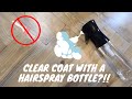 How to apply clear coat with a hairspray bottle on wood projects