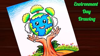 World Environment Day Poster Drawing ||Environment Day Drawing Competition || Save Nature Drawing..