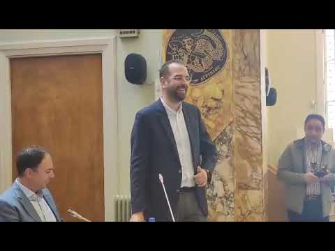 Ο Ν. Φαρμάκης στην υπογραφή της σύμβασης για την Κατασκευή Μονάδας Επεξεργασίας Αποβλήτων
