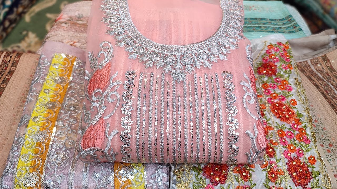 Organza Pakistani Dress Indian Version Party Wear Collection New