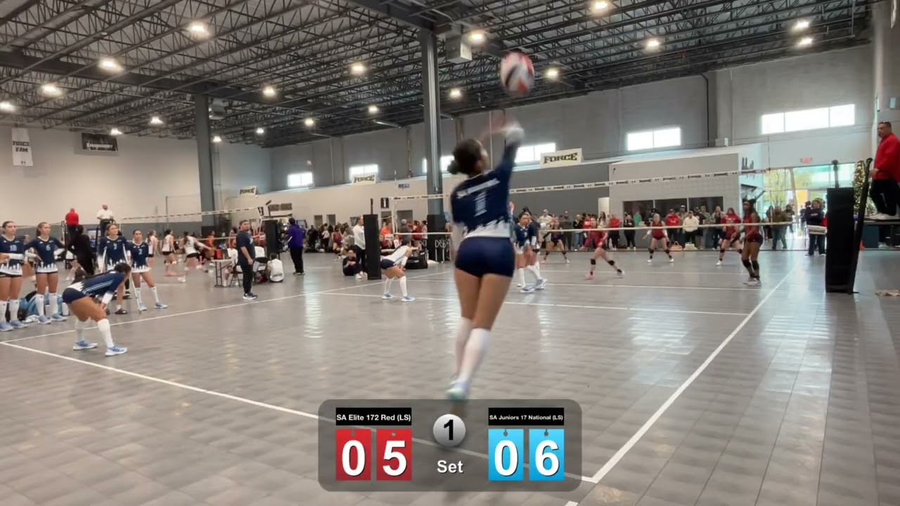 SA Elite 172 Red (LS) vs SA Juniors 17 National (LS) Set 1