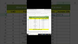 How to Calculate Percentage Increase in Excel #exceltips #exceltech #exceltricks #excel