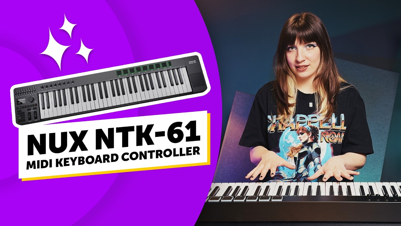 MIDI Keyboard with TRACKPAD?! – Nux NTK-61 Review - YouTube