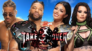 TRICK WILLIAMS VS CARMELO HAYES, PAIGE VS MANDY ROSE : NXT TAKEOVER TAMPA : WWE 2K24 Universe Mode