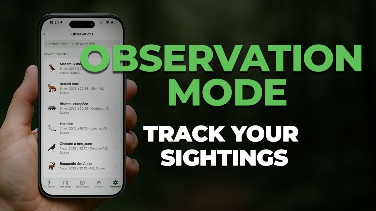 WildlifePhotographer – Observation Mode: track and record your wildlife sightings | Wildlife app