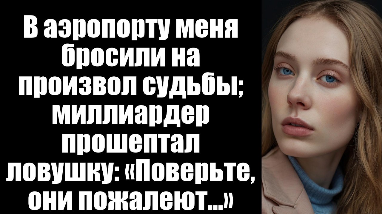 В аэропорту меня бросили на произвол судьбы; миллиардер прошептал ловушку: «Поверьте, они пожалеют…»