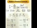Wallis's Product Formula #mathematics