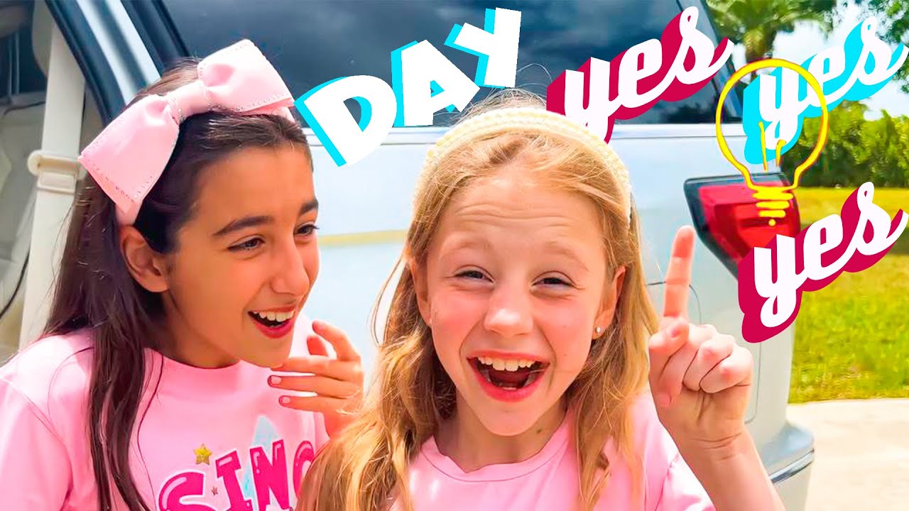 ناستيا و ايفلين يلعبان تحدي يوم نعم والمزيد الحلقات مضحكة للاطفال