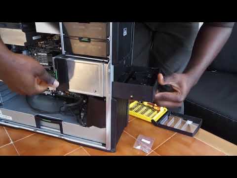 Installing SSD in HP Z600 by creating a new Bracket Bay - YouTube