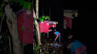 camping in the wilderness#camping #bushcraft#survival #campinginheavyrain#wintercamping