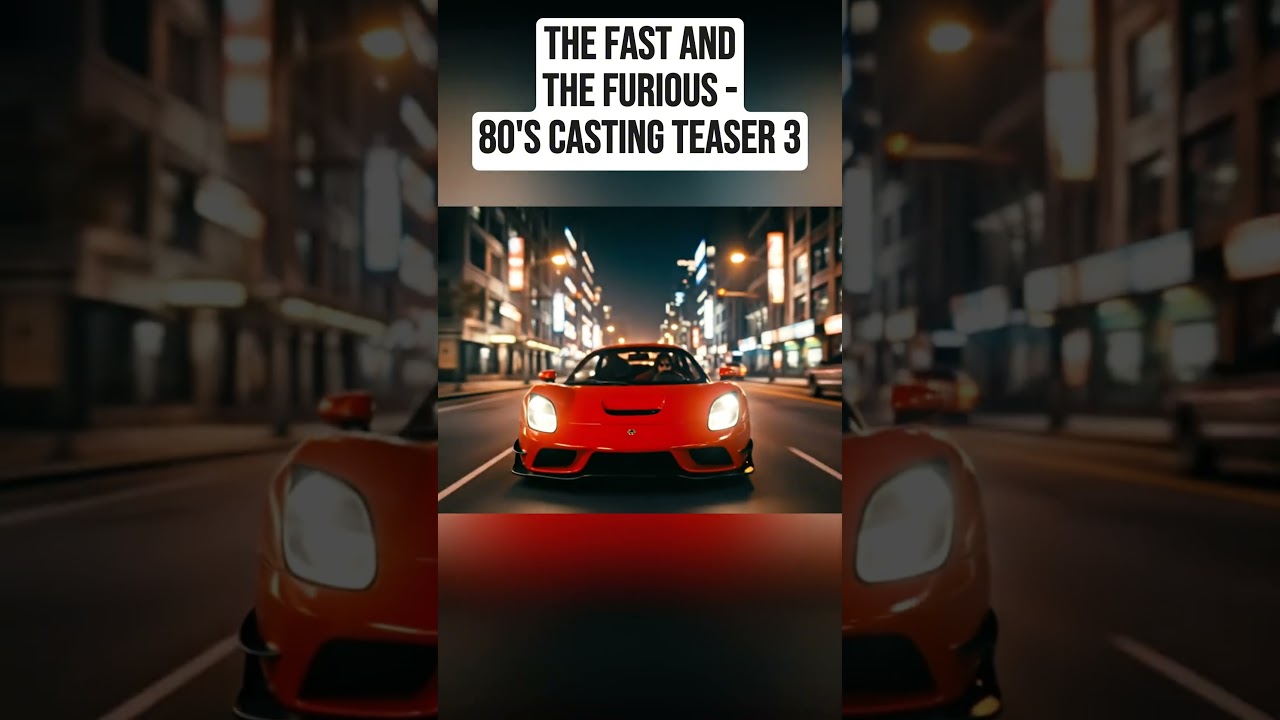 The Fast and the Furious - 80s Reimagined Concept Casting Teaser 3