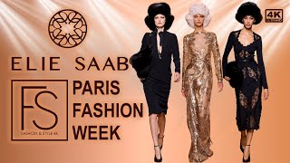 Elie Saab Fallwinter 202526 Paris Fashion Week 4K Supermodels Isabeli Fontana And Joan Smalls