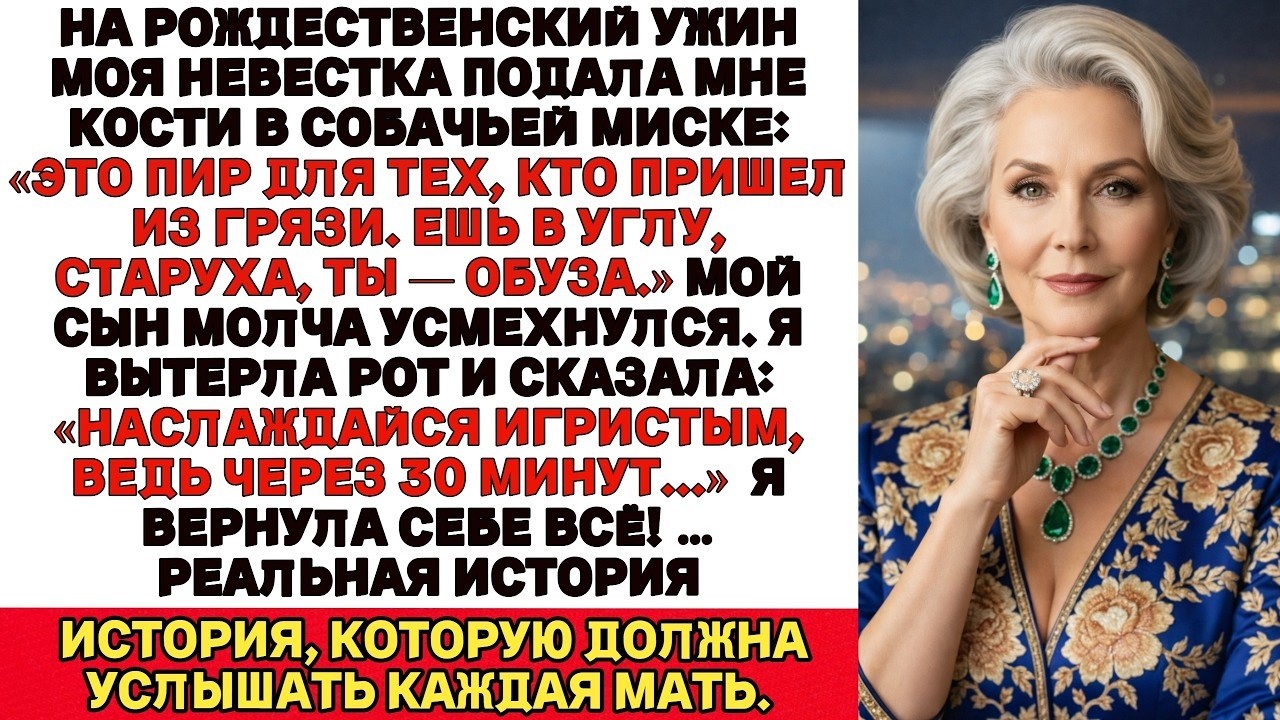 Ешь объедки, старуха!— сказала мне невестка, унизив меня при всех. Но она не знала: всё здесь… моё.